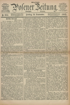 Posener Zeitung. Jg.90, Nr. 664 (21 September 1883) - Mittag=Ausgabe.