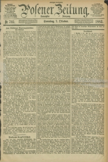 Posener Zeitung. Jg.90, Nr. 705 (7 Oktober 1883) - Morgen=Ausgabe. + dod.