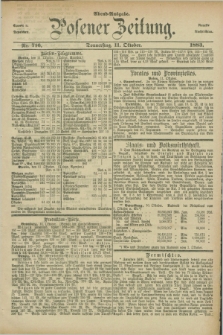 Posener Zeitung. Jg.90, Nr. 716 (11 Oktober 1883) - Abend=Ausgabe.