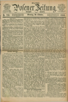 Posener Zeitung. Jg.90, Nr. 760 (29 Oktober 1883) - Mittag=Ausgabe.