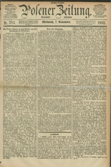 Posener Zeitung. Jg.90, Nr. 783 (7 November 1883) - Morgen=Ausgabe.