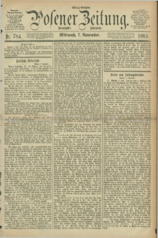 Posener Zeitung. Jg.90, Nr. 784 (7 November 1883) - Mittag=Ausgabe.