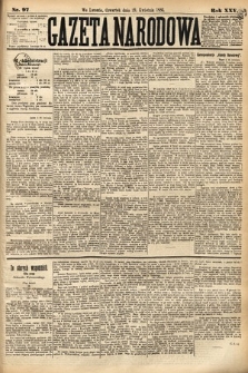 Gazeta Narodowa. 1886, nr 97