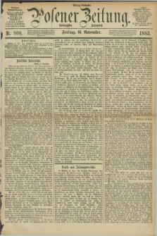 Posener Zeitung. Jg.90, Nr. 808 (16 November 1883) - Mittag=Ausgabe.