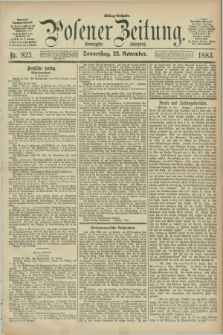Posener Zeitung. Jg.90, Nr. 823 (22 November 1883) - Mittag=Ausgabe.