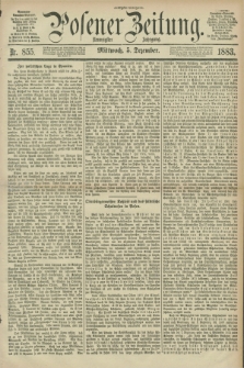 Posener Zeitung. Jg.90, Nr. 855 (5 Dezember 1883) - Morgen=Ausgabe.