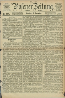 Posener Zeitung. Jg.90, Nr. 886 (17 Dezember 1883) - Mittag=Ausgabe.