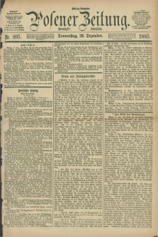 Posener Zeitung. Jg.90, Nr. 895 (20 Dezember 1883) - Mittag=Ausgabe.