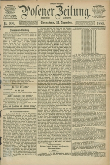 Posener Zeitung. Jg.90, Nr. 900 (22 Dezember 1883) - Morgen=Ausgabe.