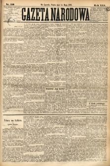 Gazeta Narodowa. 1886, nr 110