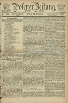 Posener Zeitung. Jg.90, Nr. 909 (28 Dezember 1883) - Morgen=Ausgabe.