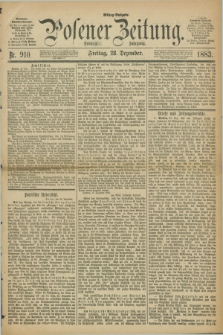 Posener Zeitung. Jg.90, Nr. 910 (28 Dezember 1883) - Mittag=Ausgabe.