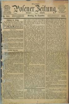 Posener Zeitung. Jg.90, Nr. 916 (31 Dezember 1883) - Mittag=Ausgabe.
