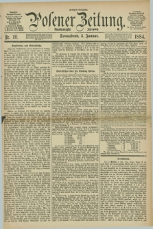 Posener Zeitung. Jg.91, Nr. 10 (5 Januar 1884) - Morgen=Ausgabe.