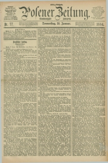 Posener Zeitung. Jg.91, Nr. 77 (31 Januar 1884) - Mittag=Ausgabe.