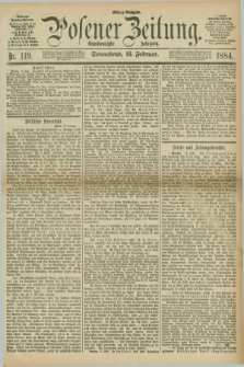 Posener Zeitung. Jg.91, Nr. 119 (16 Februar 1884) - Mittag=Ausgabe.