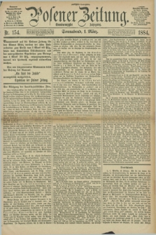 Posener Zeitung. Jg.91, Nr. 154 (1 März 1884) - Morgen=Ausgabe.