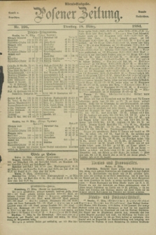 Posener Zeitung. Jg.91, Nr. 198 (18 März 1884) - Abend=Ausgabe.