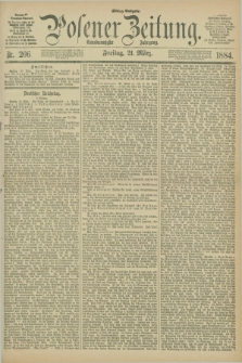 Posener Zeitung. Jg.91, Nr. 206 (21 März 1884) - Mittag=Ausgabe.