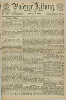 Posener Zeitung. Jg.91, Nr. 223 (28 März 1884) - Morgen=Ausgabe.