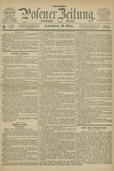 Posener Zeitung. Jg.91, Nr. 227 (29 März 1884) - Mittag=Ausgabe.