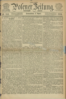 Posener Zeitung. Jg.91, Nr. 244 (5 April 1884) - Morgen=Ausgabe.