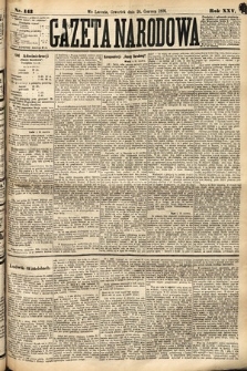 Gazeta Narodowa. 1886, nr 143
