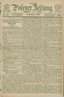 Posener Zeitung. Jg.91, Nr. 320 (8 Mai 1884) - Mittag=Ausgabe.