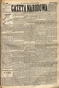 Gazeta Narodowa. 1886, nr 144