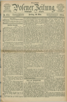 Posener Zeitung. Jg.91, Nr. 374 (30 Mai 1884) - Mittag=Ausgabe.