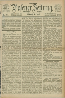 Posener Zeitung. Jg.91, Nr. 401 (11 Juni 1884) - Mittag=Ausgabe.