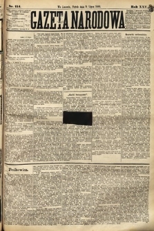 Gazeta Narodowa. 1886, nr 154