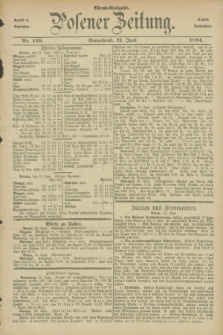 Posener Zeitung. Jg.91, Nr. 429 (21 Juni 1884) - Abend=Ausgabe.