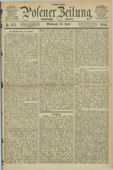 Posener Zeitung. Jg.91, Nr. 436 (25 Juni 1884) - Morgen=Ausgabe.