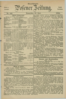 Posener Zeitung. Jg.91, Nr. 441 (26 Juni 1884) - Abend=Ausgabe.