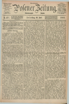 Posener Zeitung. Jg.96, Nr. 493 (18 Juli 1889) - Abend=Ausgabe.