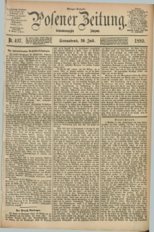 Posener Zeitung. Jg.96, Nr. 497 (20 Juli 1889) - Morgen=Ausgabe. + dod.