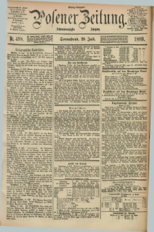Posener Zeitung. Jg.96, Nr. 498 (20 Juli 1889) - Mittag=Ausgabe.