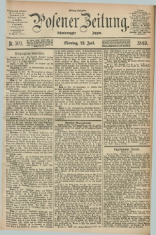 Posener Zeitung. Jg.96, Nr. 501 (22 Juli 1889) - Mittag=Ausgabe.