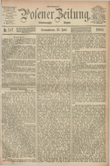 Posener Zeitung. Jg.96, Nr. 517 (27 Juli 1889) - Abend=Ausgabe.