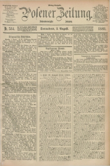 Posener Zeitung. Jg.96, Nr. 534 (3 August 1889) - Mittag=Ausgabe.