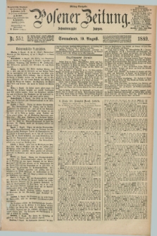 Posener Zeitung. Jg.96, Nr. 552 (10 August 1889) - Mittag=Ausgabe.