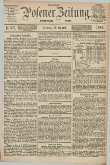 Posener Zeitung. Jg.96, Nr. 567 (16 August 1889) - Mittag=Ausgabe.
