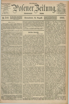 Posener Zeitung. Jg.96, Nr. 589 (24 August 1889) - Abend=Ausgabe.