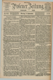 Posener Zeitung. Jg.96, Nr. 627 (9 September 1889) - Mittag=Ausgabe.