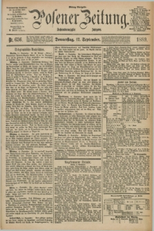 Posener Zeitung. Jg.96, Nr. 636 (12 September 1889) - Mittag=Ausgabe.