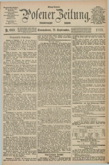 Posener Zeitung. Jg.96, Nr. 660 (21 September 1889) - Mittag=Ausgabe.