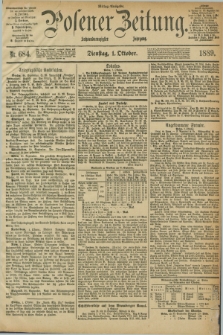 Posener Zeitung. Jg.96, Nr. 684 (1 Oktober 1889) - Mittag=Ausgabe.