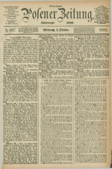 Posener Zeitung. Jg.96, Nr. 687 (2 Oktober 1889) - Mittag=Ausgabe.