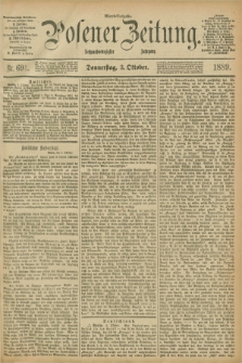 Posener Zeitung. Jg.96, Nr. 691 (3 Oktober 1889) - Abend=Ausgabe.